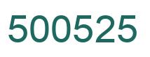 Number 500525 green image