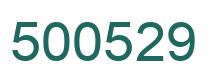 Number 500529 green image