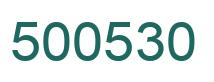 Number 500530 green image