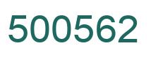 Number 500562 green image