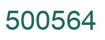 Number 500564 green image