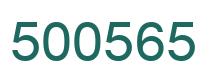 Number 500565 green image