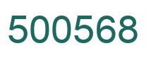 Number 500568 green image