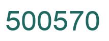 Number 500570 green image