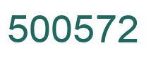 Number 500572 green image