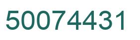 Número 50074431 imagen verde