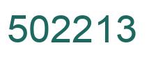 Número 502213 imagen verde