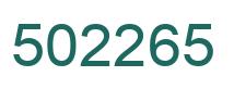 Número 502265 imagen verde