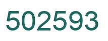 Number 502593 green image