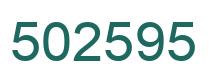 Number 502595 green image