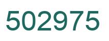 Number 502975 green image