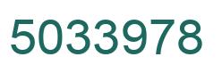 Número 5033978 imagen verde