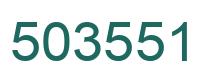 Number 503551 green image
