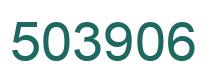 Number 503906 green image