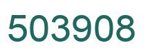 Number 503908 green image