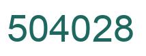 Número 504028 imagen verde