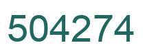 Number 504274 green image