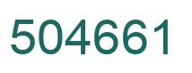 Number 504661 green image