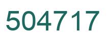 Number 504717 green image