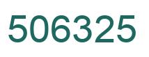 Número 506325 imagen verde
