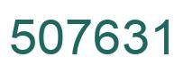 Número 507631 imagen verde