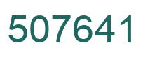 Number 507641 green image