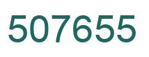 Number 507655 green image