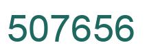 Number 507656 green image