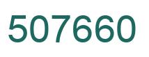 Número 507660 imagen verde