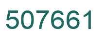 Número 507661 imagen verde