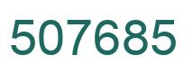 Number 507685 green image