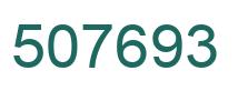 Number 507693 green image