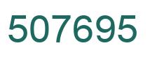 Number 507695 green image
