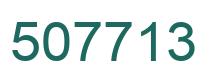 Number 507713 green image
