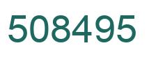 Number 508495 green image
