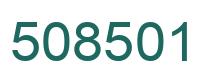 Número 508501 imagen verde