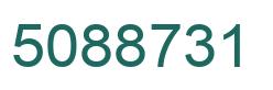 Number 5088731 green image