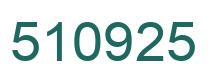 Número 510925 imagen verde