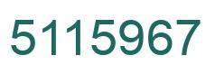 Número 5115967 imagen verde