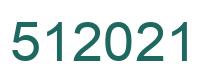 Number 512021 green image