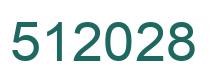 Number 512028 green image