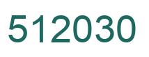 Number 512030 green image