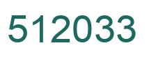 Number 512033 green image