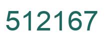 Number 512167 green image