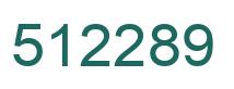 Number 512289 green image