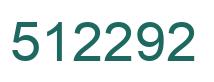 Number 512292 green image