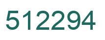Number 512294 green image