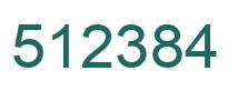 Number 512384 green image