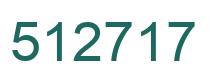Number 512717 green image