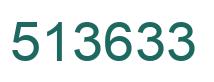 Number 513633 green image